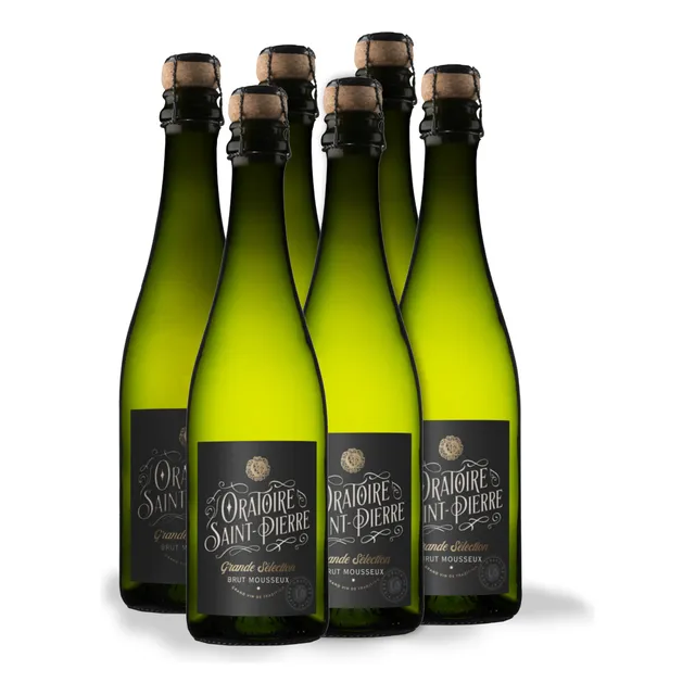 Caja Con 6 Vinos Espumosos Oratoire Saint-pierre Brut 750ml
