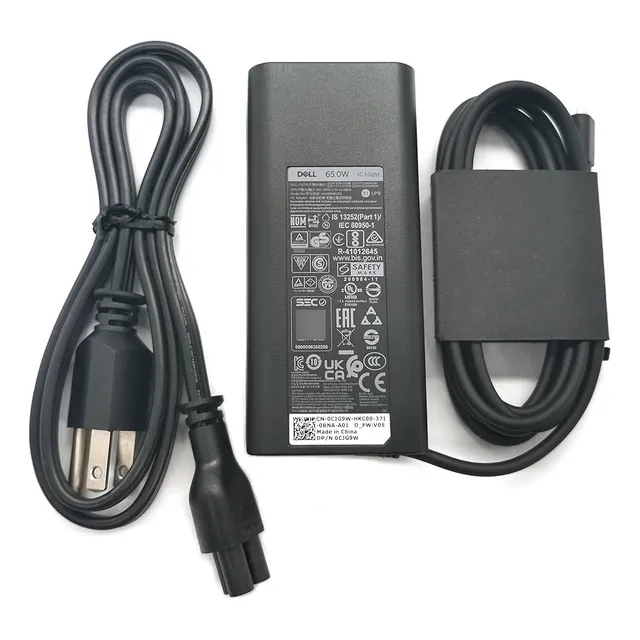 Cargador Dell 9410 9420 9430 9440 9450 C 65w Color Gris Oscuro
