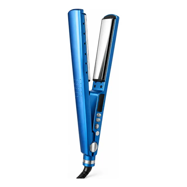 Chapinha Nano Titanium Profissional Prancha Bivolt Azul 127/220v