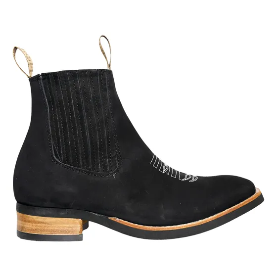 Botines Botas Cuadradas Vaqueras Caballero Charras E-412