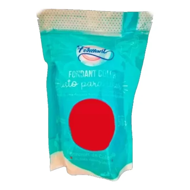 Fondant Rojo Fresa 1 Libra Para Reposterí - g a $39
