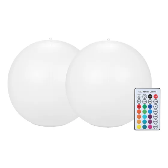 Lámpara Solar Traje Bolas Luz Inflable Noche Jardín Brillant