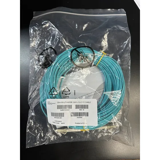 Fibra Optica Patch Cord Duplex Multimodo Lc-lc Om3 30 Mts