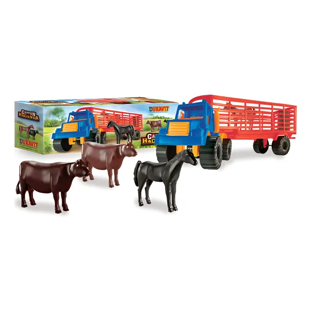 Camion Semi Hacienda Duravit Con Animales 216 Delmy