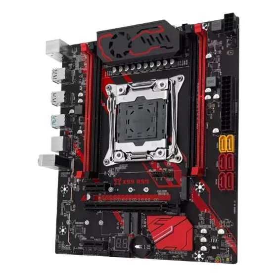 Placa Mae Machinist X99 Micro Atx Red Rs9 2.0 4 Slots Ddr4