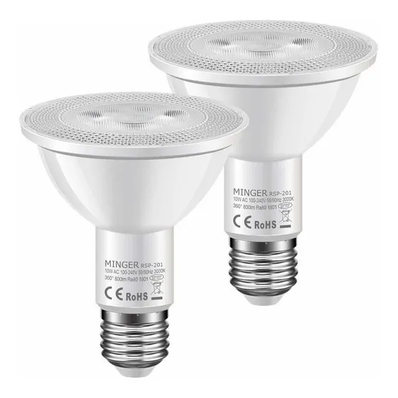 Minger 10w Dusk To Dawn Par30 Bombilla Led Luz Encendido 60