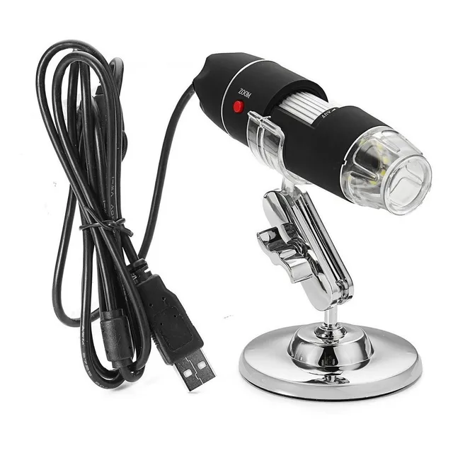 Microscopio Electronico 1600x Usb Con Luz Led Graduable