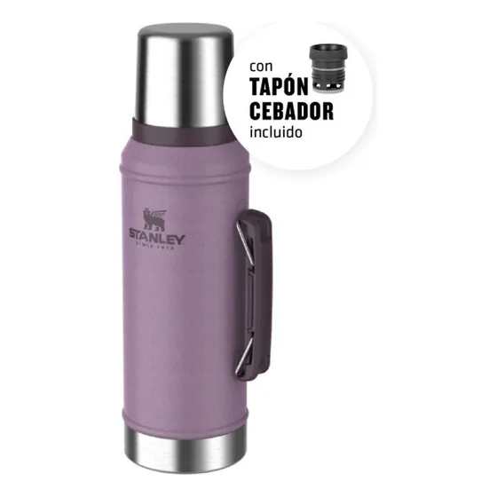 Termo Clásico Stanley 950 Ml Con Manija En Color H. Lilac Lila