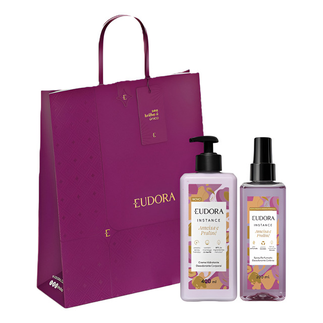 Kit Eudora Instance Ameixa E Praliné Hidratante+body Splash Kit Eudora Instance Ameixa E Praliné Hidratante+body Splash