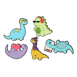 Broche De Dinosaurio Pin De Esmalte Lindo Insignia De Broche De Dinosaurio Pin De Esmalte Lindo Insignia De