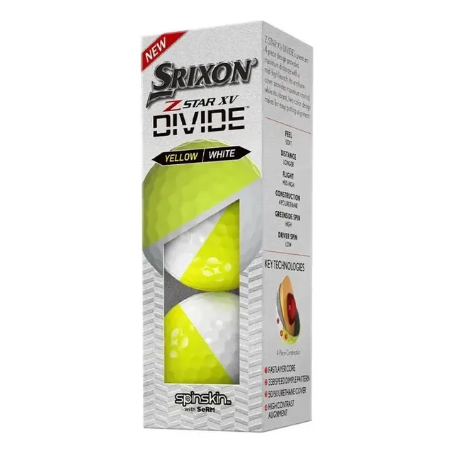 12 Pelotas De Golf Srixon Zstar Xv Divide 4capas 2color
