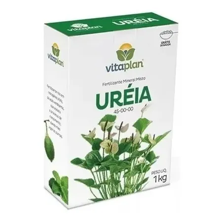 Adubo Granulado Ureia 45-00-00 Vitaplan 1kg Fertilizante Nitrogênio