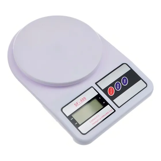 Balanza De Cocina Digital Electronic Sf-400 7kg Blanca Capacidad máxima 7 kg Color Blanco