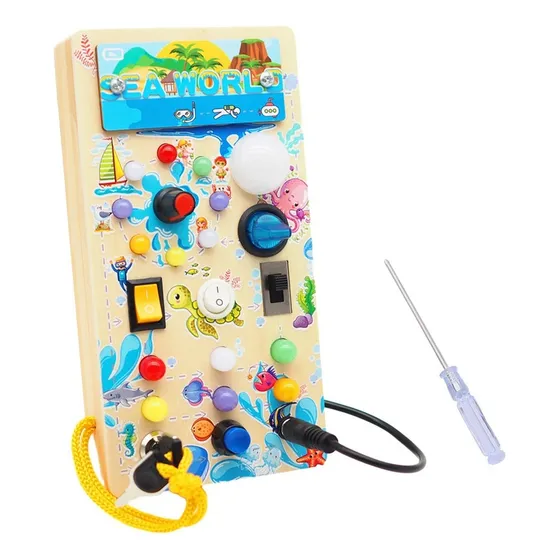 - Ocupada Placa Painel Sensorial Brinquedos Montessorial