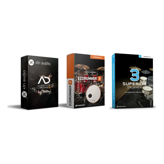 Ezdrummer 3 + Superior Drummer 3 + Addictive Drums 2 Win Mac