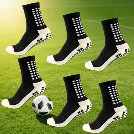 Kit 3 Pares Meia Antiderrapante Futebol Esportiva Meião Pro