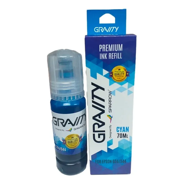Botella Tinta Impresora Sc 70ml Compatible Epson 504 /544 ® Tinta Cian