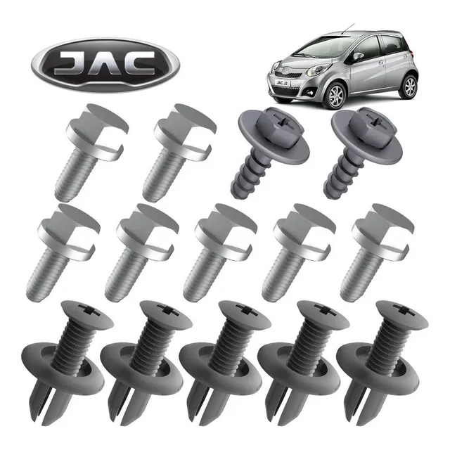 Kit Grampo Presilha Parachoque Dianteiro Jac J2 2012/2016