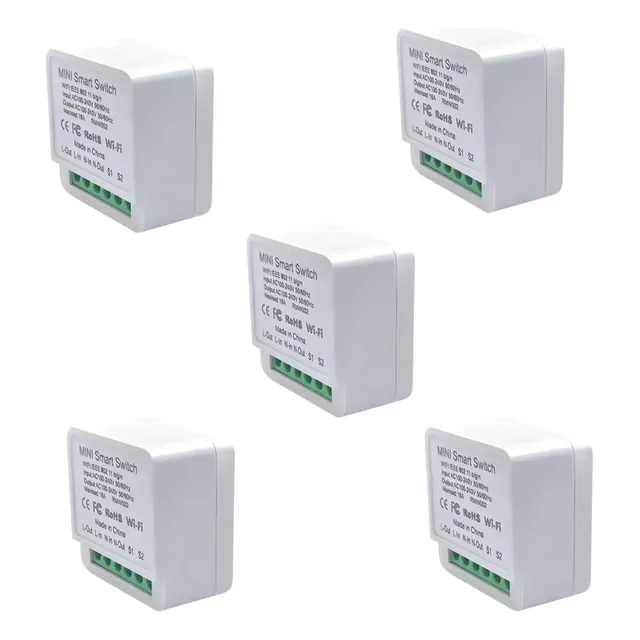 5 Pzs Smart Switch Interruptor Inteligente Wifi Alexa Google