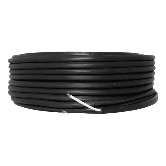 Cable Eléctrico Uso Rudo 100% Cobre 2x12 100m Negro