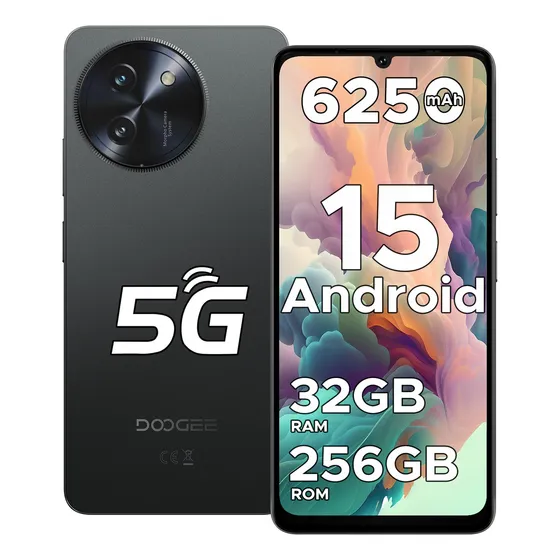 Celular Doogee Note 59 Pro 5g Celular With 6.75, 6250 mAh, 32 GB de RAM Ext. + 256 GB de ROM, Android 15, Cámara de 16 MP