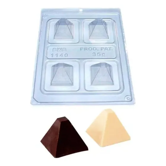 Forma 3 Partes Trufa Pirâmide (1140) - Bwb Cor Transparente
