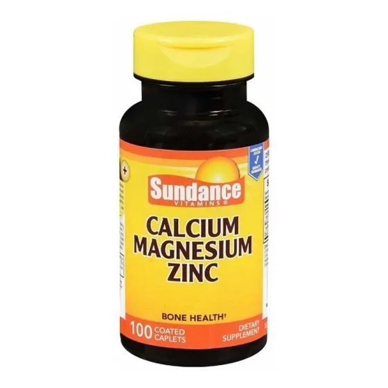 Calcio, Magnesio Y Zinc Sundance X 100 Tabletas Origen Usa