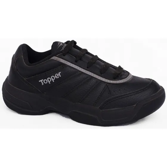 Zapatillas Topper Colegial Negro Tie Break Kids 