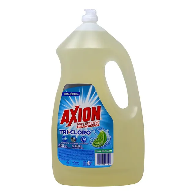 Jabón Liquido Axion Tricloro 2.8 Lts Lavatrastes