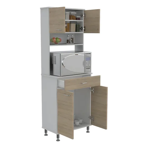 Mueble Cocina Kitchen 60 Blanco/rovere Color Blanco