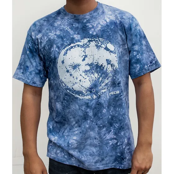 Remera Unisex Mc Teñido Tye Dye Estampa Luna Talle Xl