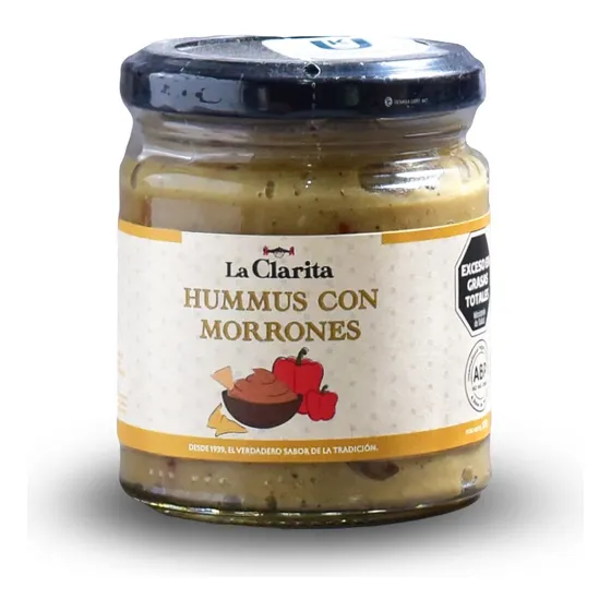 Hummus Con Morron La Clarita X200ge Apto Vegano