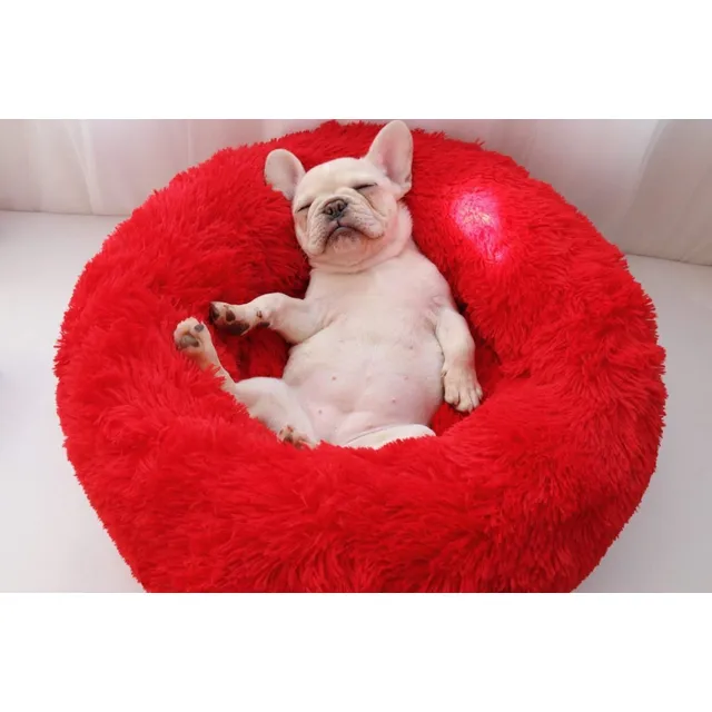 Cama Para Perro Gato Dona Antiestrés Razas Pequeñas Talla M 