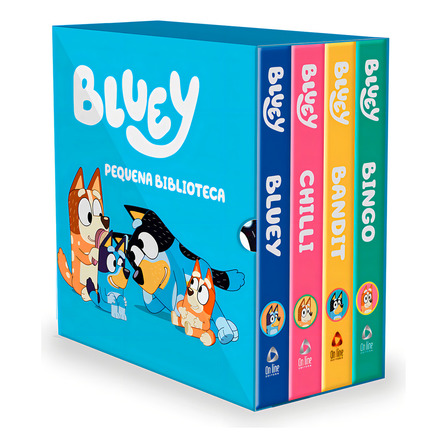 Bluey Pequena Biblioteca - Box Com 4 Livrinhos Bluey Pequena Biblioteca - Box Com 4 Livrinhos