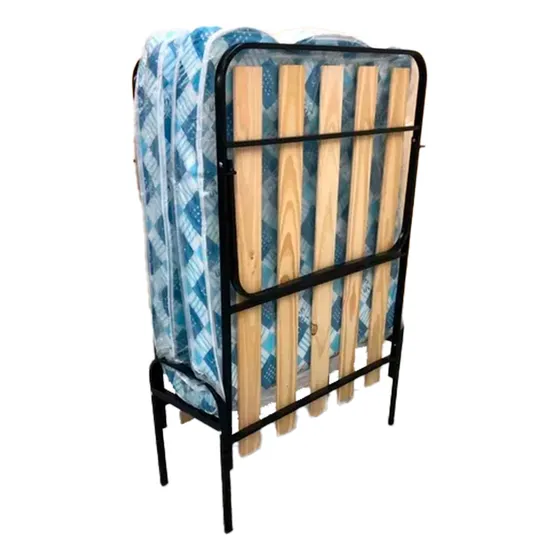 Cama Jaula Plegable 1 Plaza + Colchón Lejaim 70x180 Cm Robusta Practica Ahorra Espacio Catre Estructura De Caño Reforzado Ideal Espacios Pequeños O Huéspedes