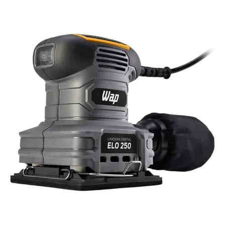 Lixadeira Orbital Wap Elo 250 Com Coletor De Pó 250w 14000 Opm 220v Cinza 60 Hz