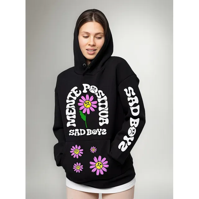Polera Sad Boys Mente Positiva Sudadera Franela Rx Capucha