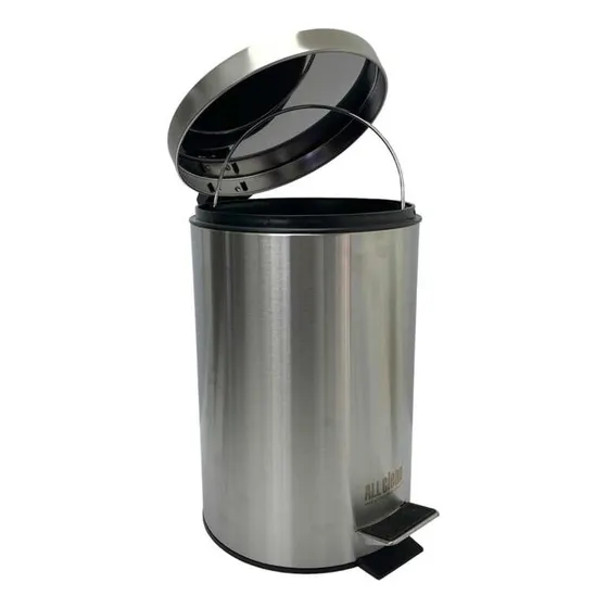 Papelera Pedalbin Acero Inoxidable 12 Lt All Clean