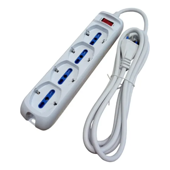 Alargue De 5mts Con Llave - 4 Schuko