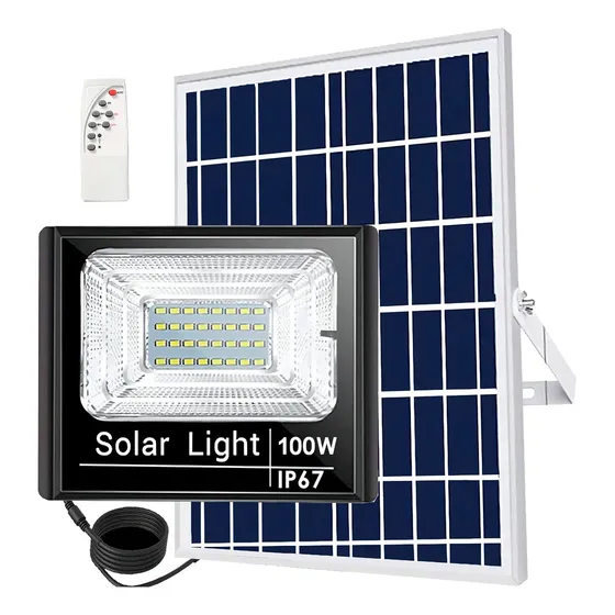 Reflector Solar 100w Panel Solar Luz Blanca Exteriores Carcasa Negro Luz Blanco Neutro | Cuotas sin interés