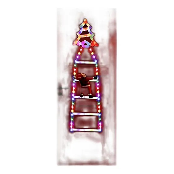 Viejo Pascuero Colgante Escalera 110cm Led Solar Arbol