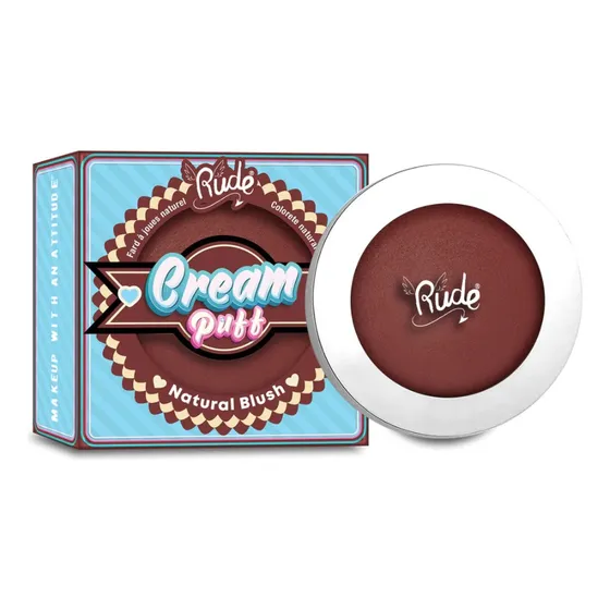Rude Cosmetics - Rubor En Crema Natural Cream Puff Tono Del Maquillaje Red Velvet