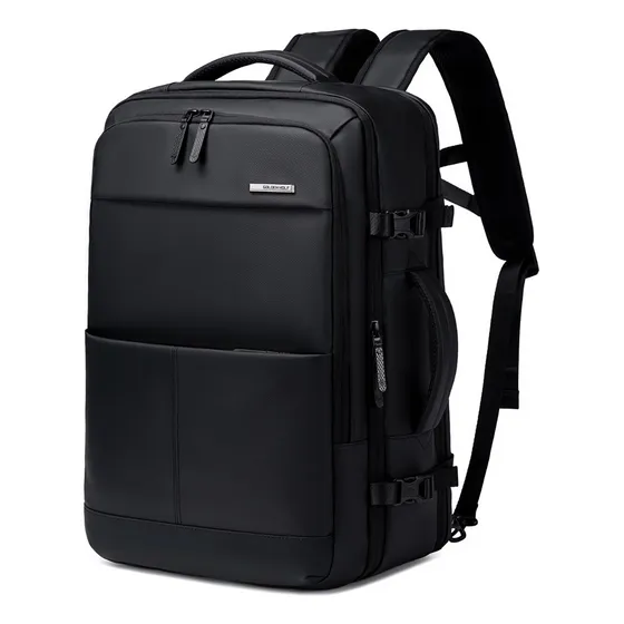 Mochila Golden Wolf Gb00734 Impermeable Viaje Laptop Negro Liso