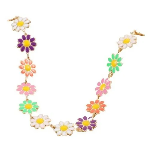 Collar De Margaritas, Girasol, Vintage, Multicolor, Importad