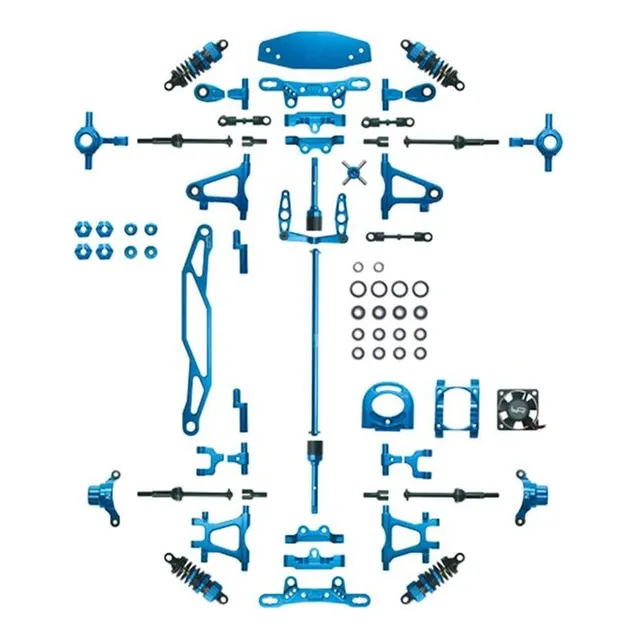 Kit De Actualización De Aluminio Powerhobby Tamiya Tt-02