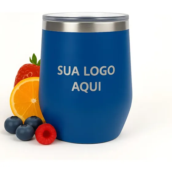 Copo Térmico Com Tampa Cuia Personalizado Gravação A Laser