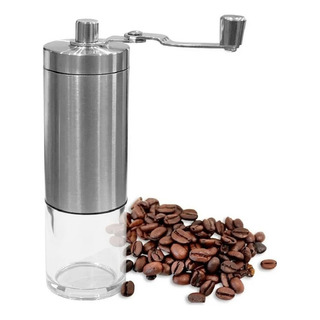 Moedor De Café Manual Inox Manivela Giratória Moer Grãos Moedor De Café Manual Inox Manivela Giratória Moer Grãos