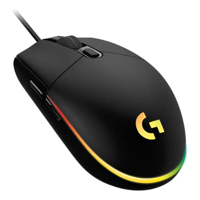 Mouse Gaming Cableado Logitech G203 Usb Rgb Negro