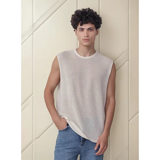 Musculosa Tejida Unisex Verano Tejido Tendencia Hombre Mujer
