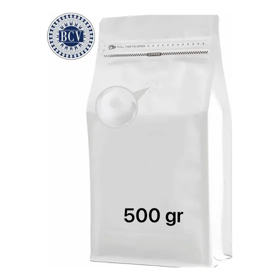 Bolsa Para Café 1lb 500gr Con Zip Lock + Válvula (50unid)